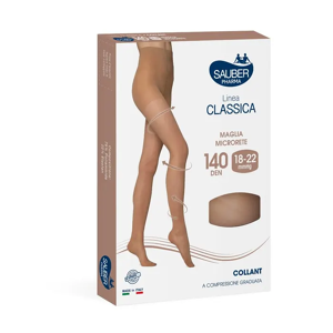 Desa Pharma Srl Linea Classica Collant 140 Denari Colore Bisquit Taglia 3 - Collant in Maglia Microrete