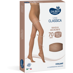 Desa Pharma Srl Linea Classica Collant 70 Denari Colore Neutro Beige Taglia 4 - Collant a Compressione Graduata