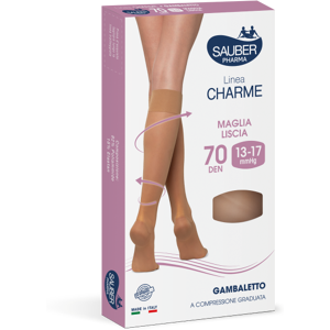 Desa Pharma Srl Linea Charme Gambaletto 70 Denari Colore Camel Taglia 4 - Gambaletto a Compressione Graduata