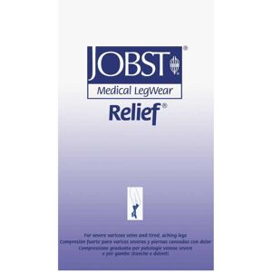 Essity Italy Spa Jobst Relief Gambaletto a Compressione Punta Aperta Unisex Taglia L Colore Beige - Compressione 30-40 mmHg per il Massimo Sollievo