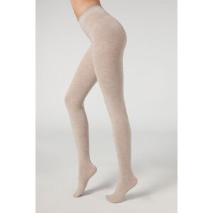 Calzedonia Collant Morbido In Misto Modal E Cashmere Donna Naturale 4