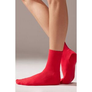 Calzedonia Calze Corte Sport Unisex Uomo Rosso 36-38