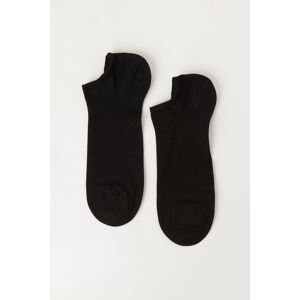 Calzedonia Pedulini Unisex in Cotone e Lino Uomo Nero 36-38