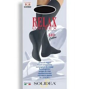 SOLIDEA Relax Unisex 140 DEN Gambaletto Compressivo Punta Chiusa Colore Naturale Taglia 4 XL