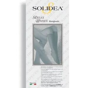 SOLIDEA Relax Unisex 70 DEN Class 1 Gambaletto Compressivo Punta Chiusa Colore Blu Taglia XL