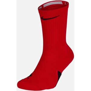 Nike Calze da pallacanestro Elite Crew Rosso e Nero Unisex SX7622-657 L