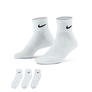Nike Set di 3 paia di calzini Everyday Bianco Unisex SX7667-100 M