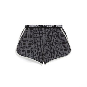 Freddy Short da mare modello da donna con stampa logo all over Nero Donna Medium