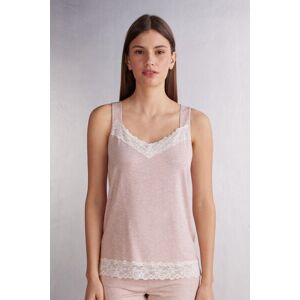 Intimissimi Canotta in Modal con Dettagli in Pizzo Donna Rosa Chiaro Taglia S