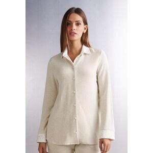 Intimissimi Maglia Aperta Davanti in Modal con Lana Baby It's Cold Outside Donna Naturale Taglia L