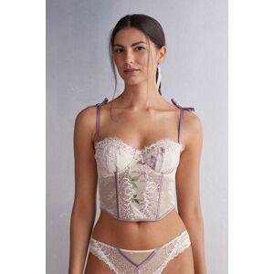 Intimissimi Bustino Secret Garden Donna Bianco Taglia S