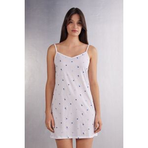 Intimissimi Camica da notte in Cotone Ultrafresh Good Morning Santorini Donna Blu Taglia M