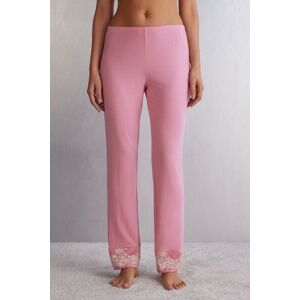 Intimissimi Pantalone Lungo in Modal con Balza Pretty Flowers Donna Rosa Taglia M