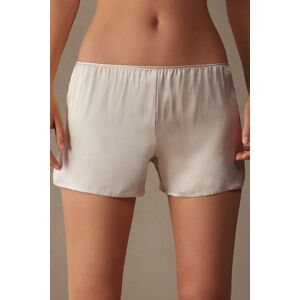 Intimissimi Pantaloncino Liscio in Raso di Seta Donna Naturale Taglia M