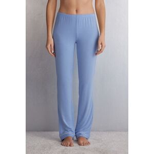 Intimissimi Pantalone Lungo in Micromodal Donna Azzurro Taglia S