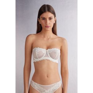 Intimissimi Reggiseno a Fascia Pretty Flowers Donna Avorio Taglia 2C