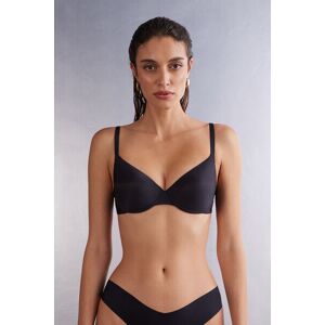 Intimissimi Reggiseno a Balconcino Francesca in Microfibra Ultralight Donna Nero Taglia 2F