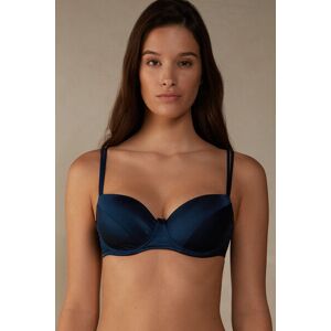 Intimissimi Reggiseno a Balconcino Sofia in Seta Donna Blu Taglia 4B