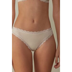 Intimissimi Brasiliana in Cotone e Pizzo Donna Naturale Taglia 4