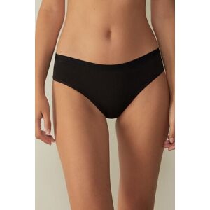 Intimissimi Slip Vita Semi-Alta in Cotone Donna Nero Taglia 4