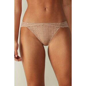 Intimissimi Slip in Pizzo Vita Bassa Donna Naturale Taglia 4