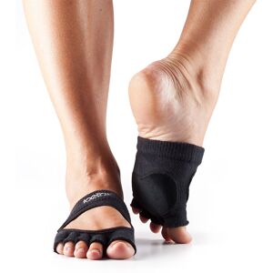 ToeSox Calzini Danza Releve senza dita, colori assortiti Nero Small (36-38,5)