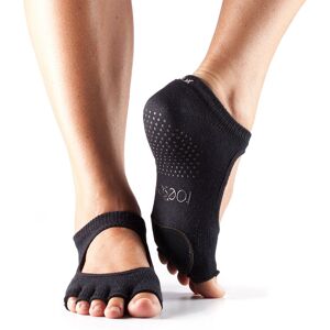 ToeSox Calzini Danza Plie senza dita, colori assortiti Nero X-Small (33-35,5)