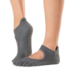 ToeSox Calzini Antiscivolo con dita, con apertura Antracite Small (36-38,5)