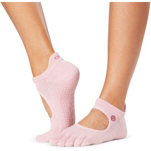 ToeSox Calzini Antiscivolo con dita, con apertura Rosa Smile Small (36-38,5)