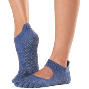 ToeSox Calzini Antiscivolo con dita, con apertura Blu Medium (39-42,5)