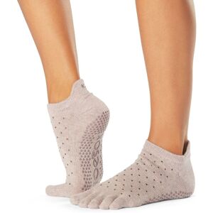 ToeSox Calzini antiscivolo con dita, bassi Rosa Primrose Small (36-38,5)