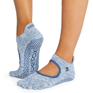 ToeSox Calzini Antiscivolo con dita, con apertura Palme Deep Sea #NEW Medium (39-42,5)