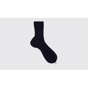 Scarosso Blue Cotton Ankle Socks - Donna Calze Blue - Cotton 35-36