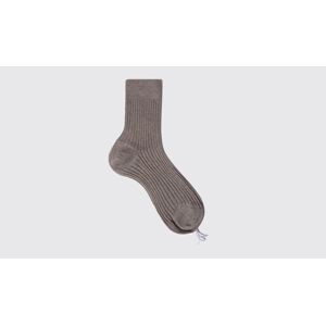 Scarosso Grey Cotton Ankle Socks - Donna Calze Grey - Cotton 35-36