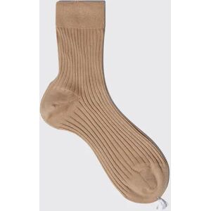 Scarosso Beige Cotton Ankle Socks - Donna Calze Beige - Cotton 35-36