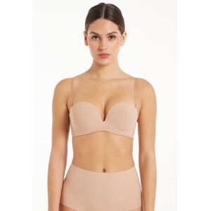 Tezenis Reggiseno Fascia Imbottita Scollata Microfibra Riciclata Donna Naturale Tamaño 2C