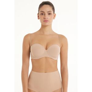 Tezenis Reggiseno a Fascia Leggermente Imbottito Microfibra Riciclata Full Coverage Donna Naturale Tamaño 2C