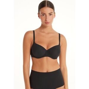 Tezenis Reggiseno Balconcino Prague Microfibra Riciclata Full Coverage Donna Nero Tamaño 3C