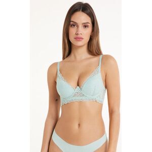 Tezenis Reggiseno Super Push-up in Pizzo Riciclato Malibù Donna Verde Tamaño 3C