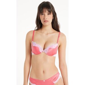 Tezenis Reggiseno Super Push-up Los Angeles Pastel Baby Satin Donna Rosa Tamaño 2A