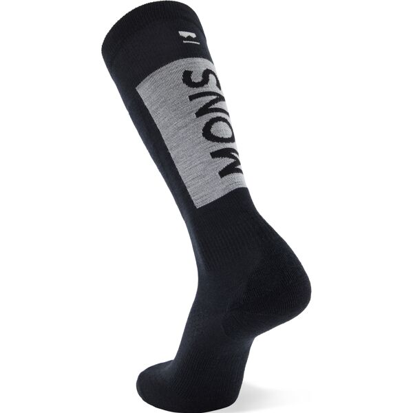 mons royale atlas merino snow sock black s