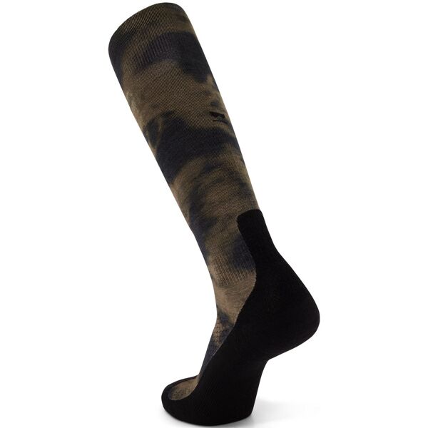 mons royale atlas merino snow sock digital olive tie dye s