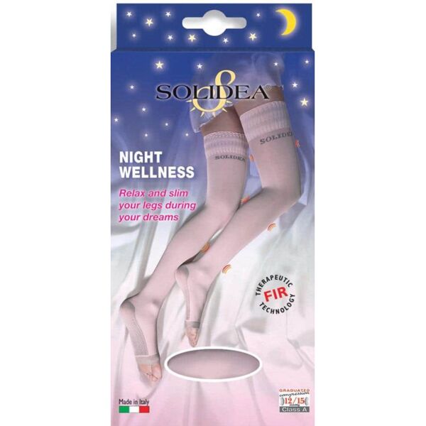 solidea by calzificio pinelli night wellness calze autoreggenti 70 den solidea® colore nero taglia xl 1 paio