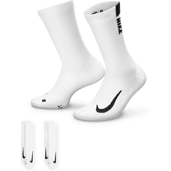 nike calzettoni  multiplier (2 paia) - bianco