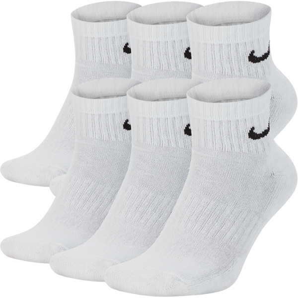 nike calze da training alla caviglia  everyday cushioned (6 paia) - bianco