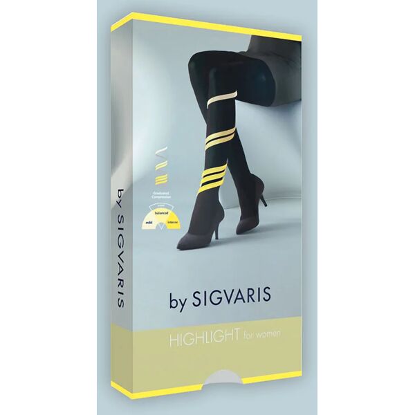 sigvaris highlight for women collant compressivo punta chiusa colore nero taglia s normal