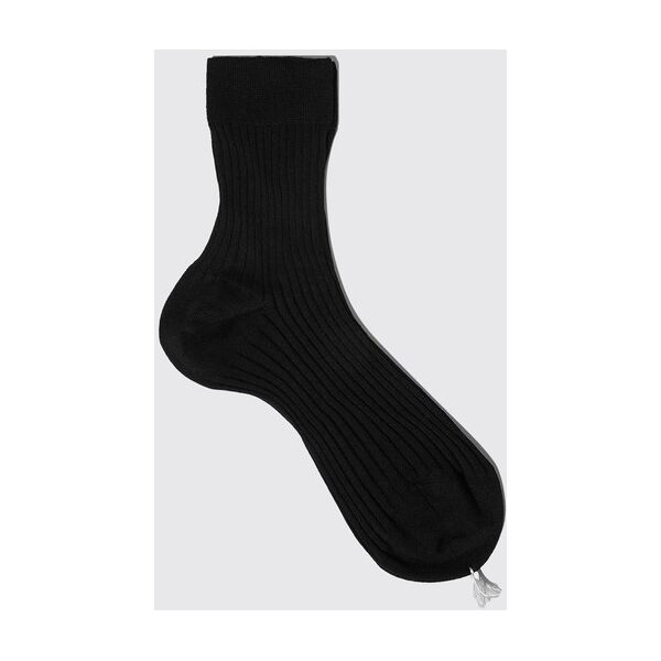 scarosso black cotton ankle socks - donna calze black - cotton 35-36