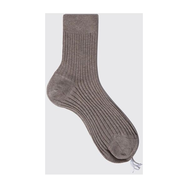 scarosso grey cotton ankle socks - donna calze grey - cotton 37-38