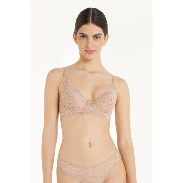 tezenis reggiseno super push-up in pizzo riciclato malibù donna naturale tamaño 3b