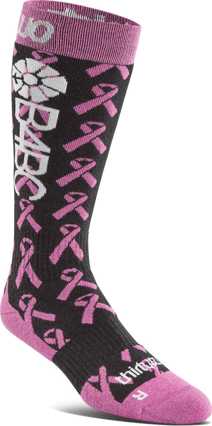 THIRTYTWO MERINO B4BC WMN SOCK BLACK PINK S-M